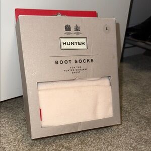 HUNTER Cream Boot Socks, for the Hunter Original Short